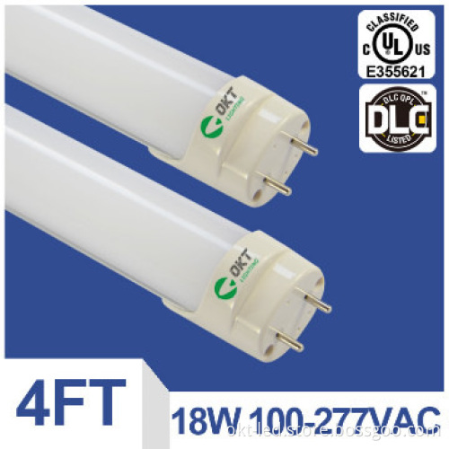 DLC UL LED Tube T8 18W With External Driver